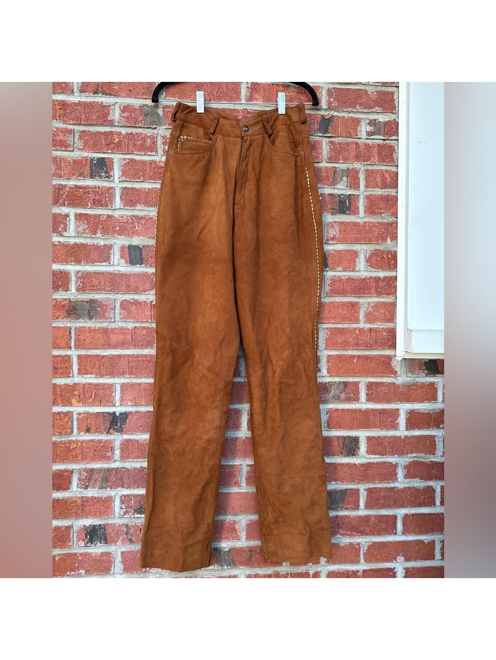 Vintage Continental leather Fashions Suede Leather Pants [COPY]